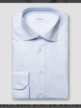Eton Pinstripe Dress Shirt